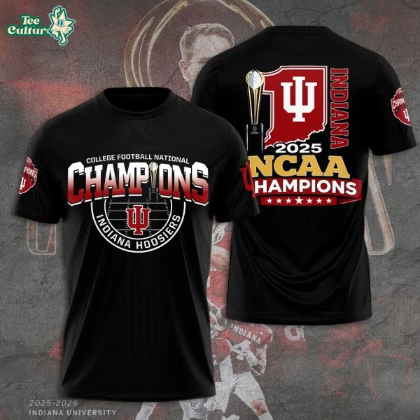 2026 Indiana University Hoosiers National Championship Football 3D Shirt