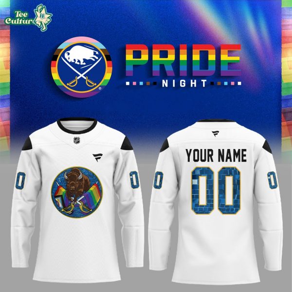 Buffalo Sabres 2025-26 Pride Night Combo Hockey Jersey Custom Name, Number