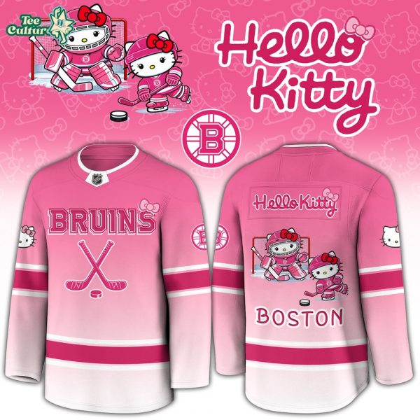 BOS Bruins Special Hello Kitty Limited Edition Jersey