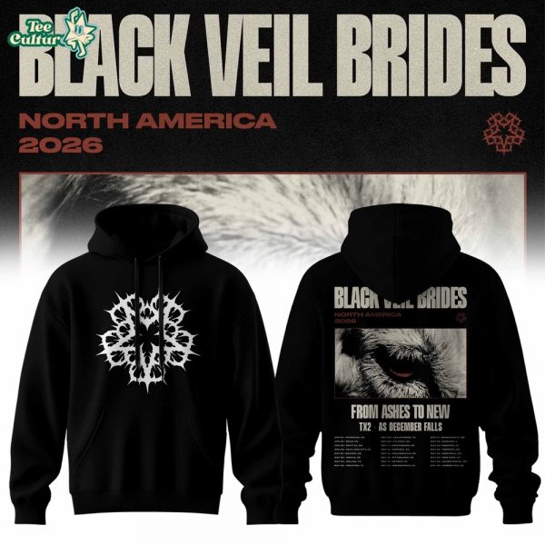 Black Veil Brides North America Tour 2026 Pullover Hoodie