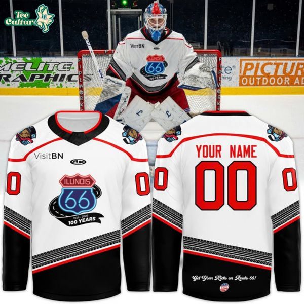 Bloomington Bison Honoring The Centennial Of Route 66 Jersey