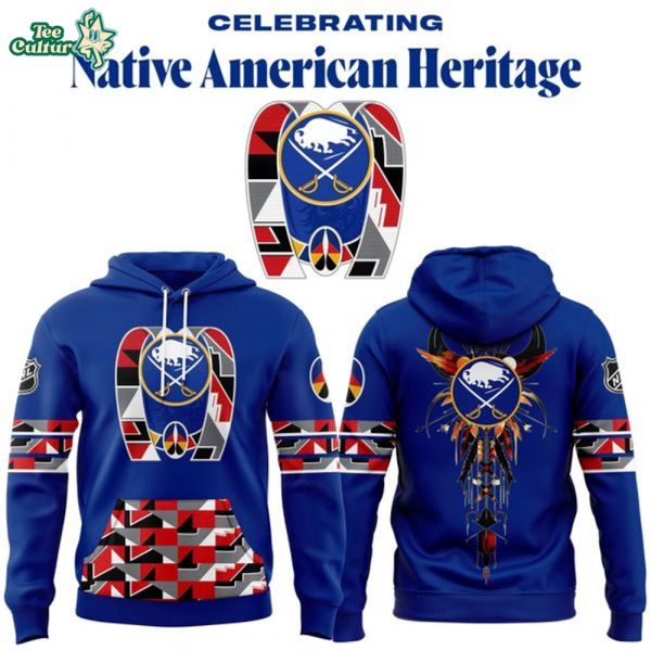 Buffalo Sabres 2025 Native American Heritage Hoodie - Blue