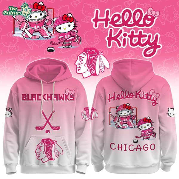 CHI Blackhawks Special Hello Kitty Limited Edition Hoodie