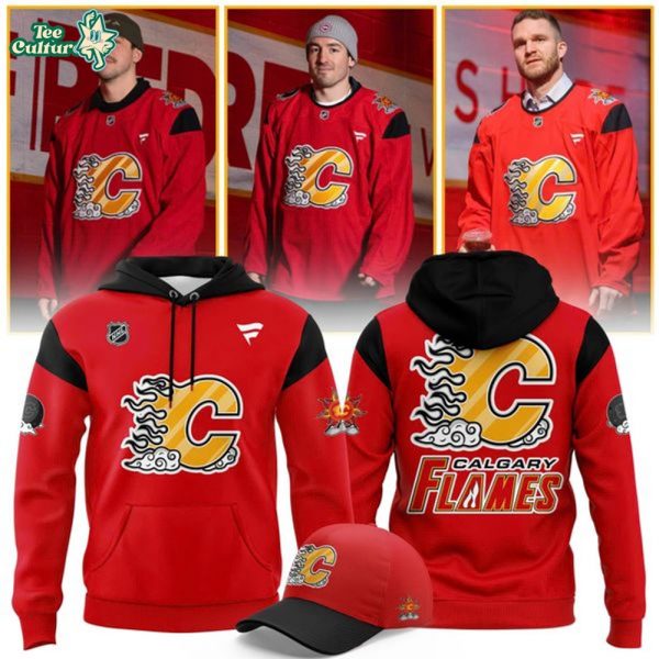 Calgary Flames 2026 East Asian Celebration Night Hoodie