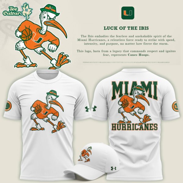 Canes Men’s Basketball "Luck of the Ibis" Limited Edition T-shirt - White