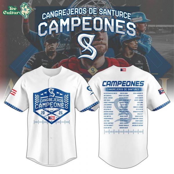 Cangrejeros Special “Campeón de la LBPRC” 2026 Limited Edition Jersey - White