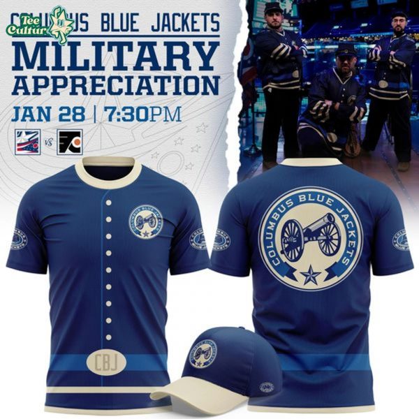 Columbus Blue Jackets 2026 Military Appreciation Night T-shirt