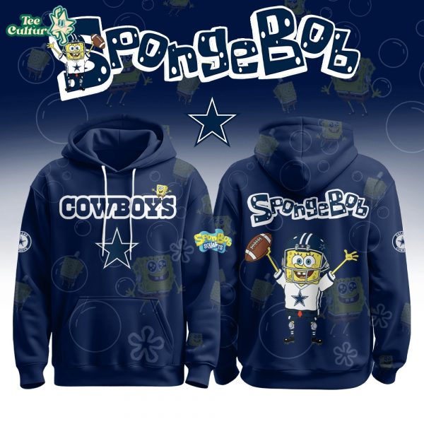 Dallas Cowboys Football SpongeBob Hoodie Cutest Drop of the Year 2025 Limited Edition-3D Unisex Hoodie