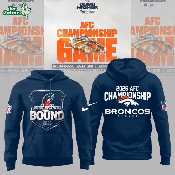 Denver Broncos 2026 Champions BOUND Limited Edition Hoodie - Blue