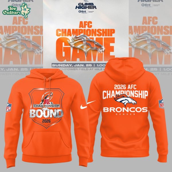 Denver Broncos 2026 Champions BOUND Limited Edition Hoodie - Orange