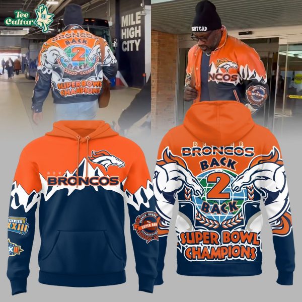 Denver Broncos “Back 2 Back” Super Bowl Champions Limited Edition Hoodie