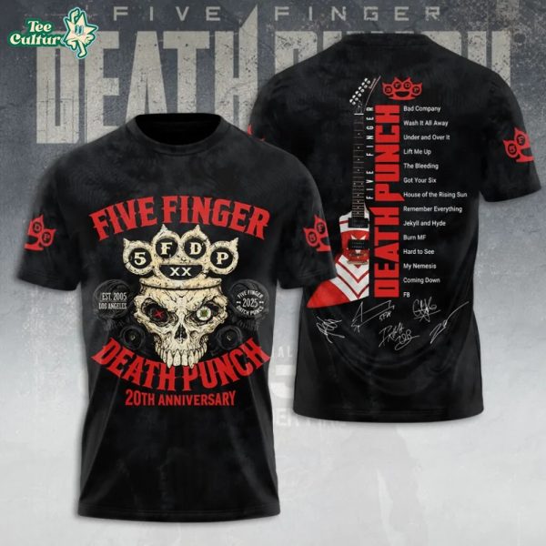 Five Finger Death Punch 20th Anniversary 2026 T Shirt