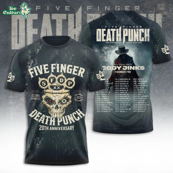 Five Finger Death Punch Tour 2026 3D Apparel