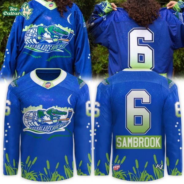 Florida Everblades x Jordan Sambrook’s Home 239 Jersey