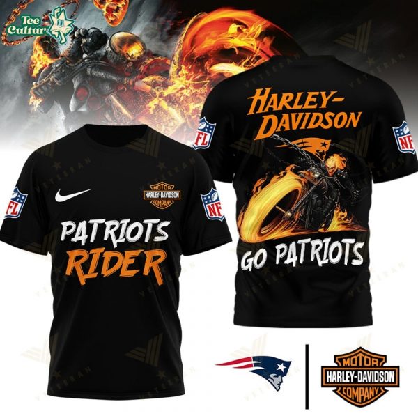 Harley-Davidson x New England Patriots Super Bowl Rider Graphic Shirt