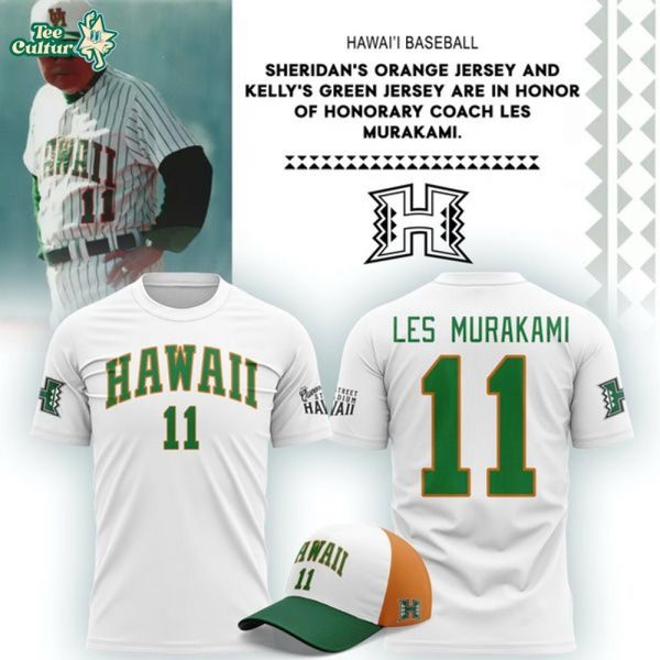 Hawaii Baseball 2026 Honor Coach Les Murakami T-shirt