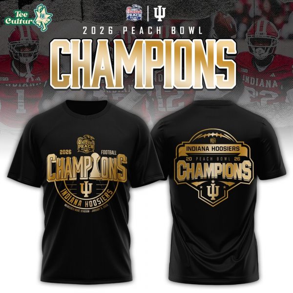 IH 2026 Football Peach Bowl Champions Tshirt Limited Edition V2