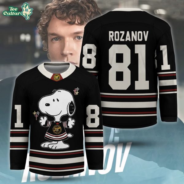 Ilya Rozanov x Snoopy Heated Rivalry Inspired Hockey Jersey For Fan - Limited Edition