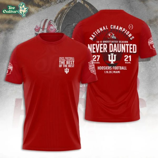 Indiana Football Best of the Best 16-0 CFP Final Score T-Shirt