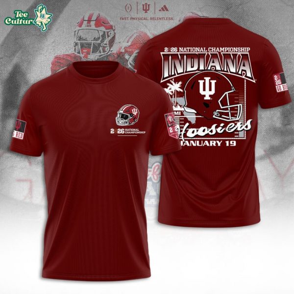 Indiana Hoosiers Football 2026 National Championship 3D Apparel