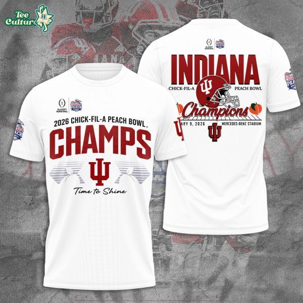 Indiana Hoosiers Football 2026 Peach Bowl Champions 3D Apparel