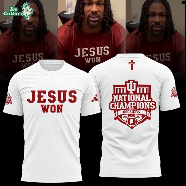 Indiana Hoosiers “Jesus Won” 2026 National Champions Limited T-Shirt