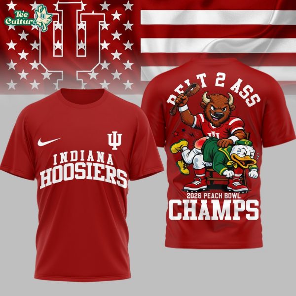 Indiana Hoosiers | PREMIUM NCAA 2026 PEACH BOWL 3D SHIRT TD
