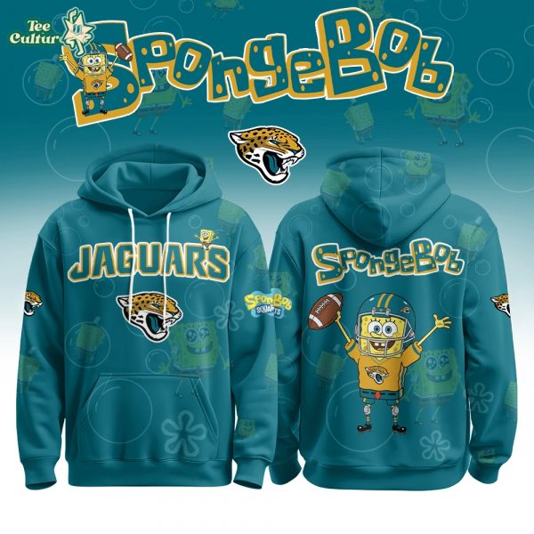 Jacksonville Jaguars Football SpongeBob Hoodie Cutest Drop of the Year 2025 Limited Edition-3D Unisex Hoodie