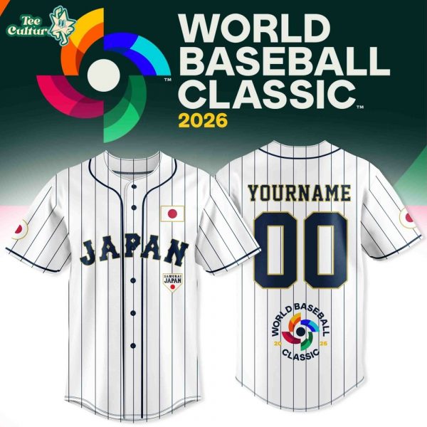Japan Baseball 2026 World Baseball Classic-Design For Fan-3D Baseball Jersey - White