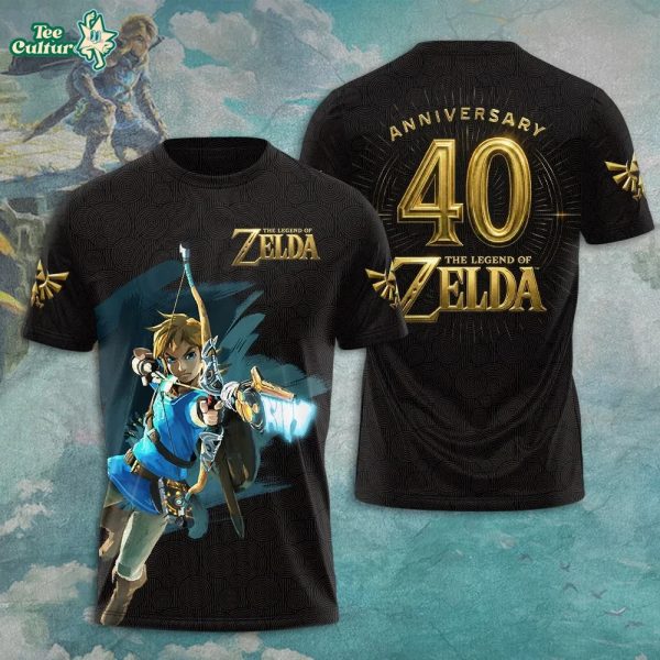 Legend Of Zelda Breath Of The Wild Link Archer Jump Shot C1 V-Neck T-Shirt