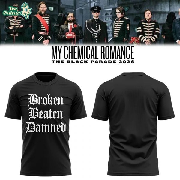 Limited Edition MCR The Black Parade 2026 Tour Tshirt V10
