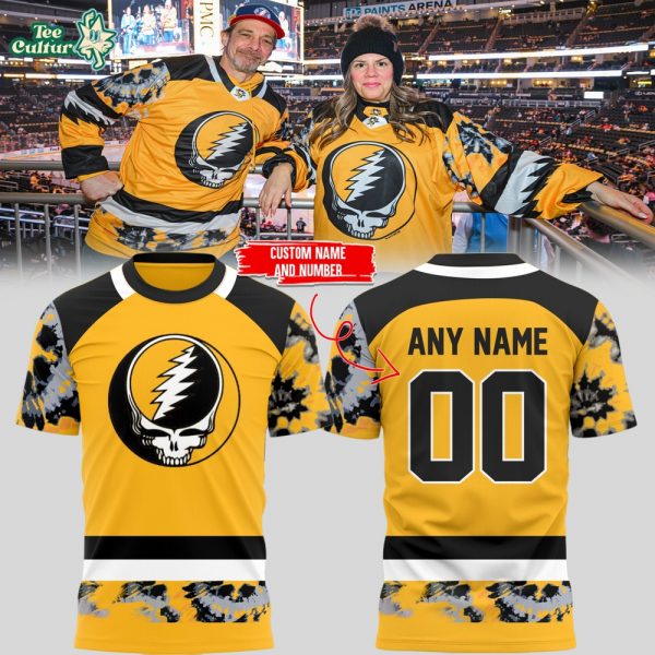 Limited Edition Pittsburgh x Grateful Custom Name + Number Tshirt