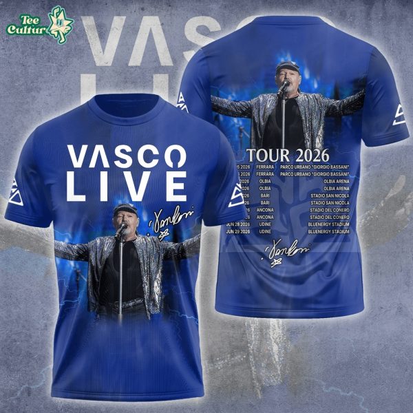 Limited Edition Vasco Rossi Tour 2026 Shirts