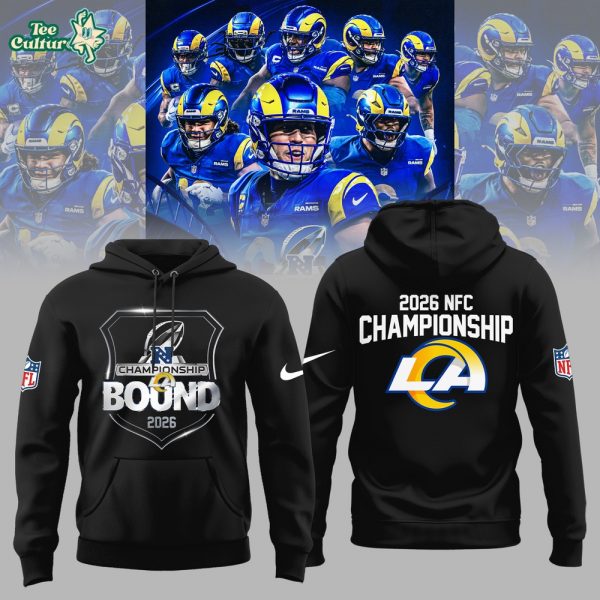 Los Angeles Rams 2026 Championship BOUND Limited Edition Hoodie - Black