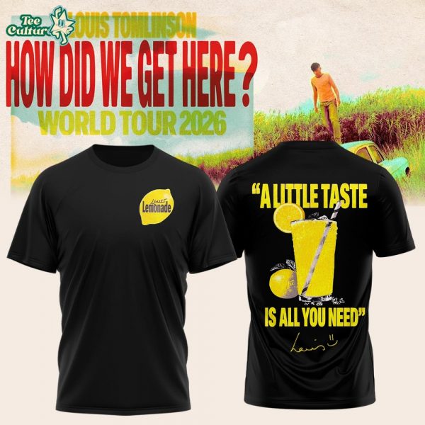 Louis Tomlinson "Lemonade" How Did We Get Here? Tour Shirt - Black