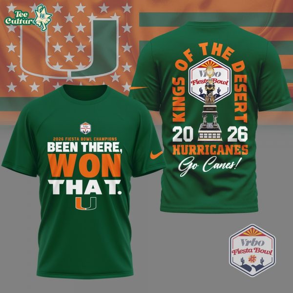 Miami Hurricanes | Premium NCAA Fiesta Bowl Champions 3D Shirt