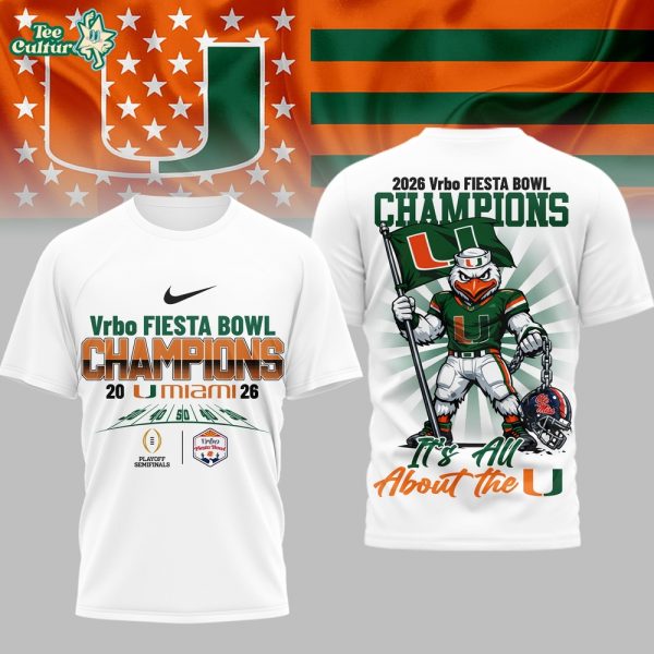 Miami Hurricanes | Premium NCAA Fiesta Bowl Champions 3D Shirt TD