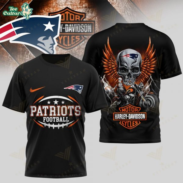 NFL New England Patriots Super Bowl Tee – Harley-Davidson Inspired Football Music Design