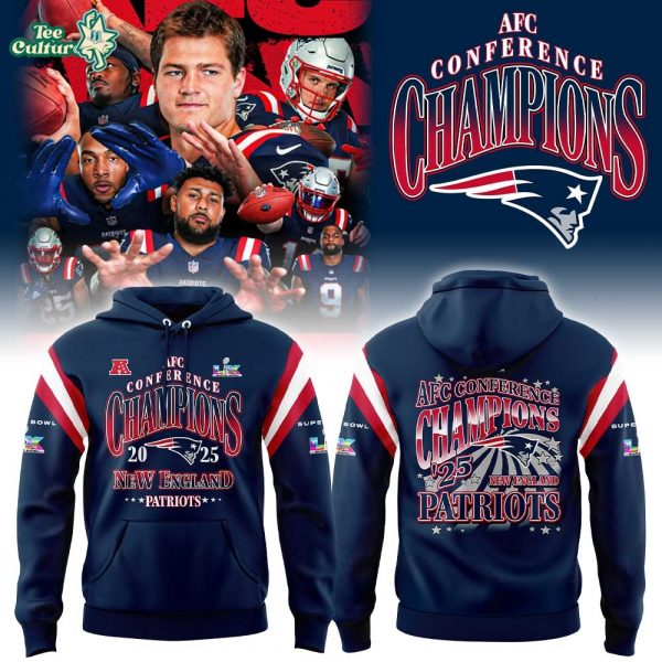 New England Patriots 2026 AFC Champions Limited Hoodie v2