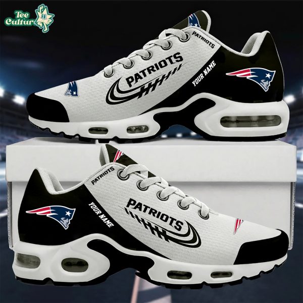 New England Patriots Elegant Design Custom Name Sport Shoes VS4 - Black
