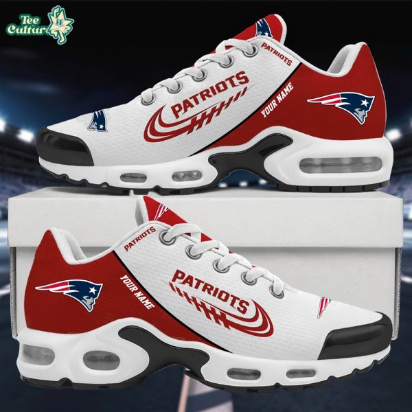 New England Patriots Elegant Design Custom Name Sport Shoes VS4 - Red