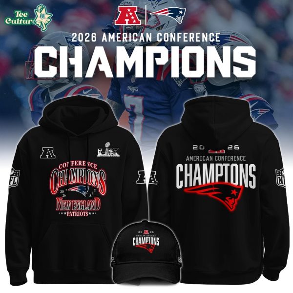 New England Patriots Football AFC Champions 2026 Hoodie Limited Edition V1