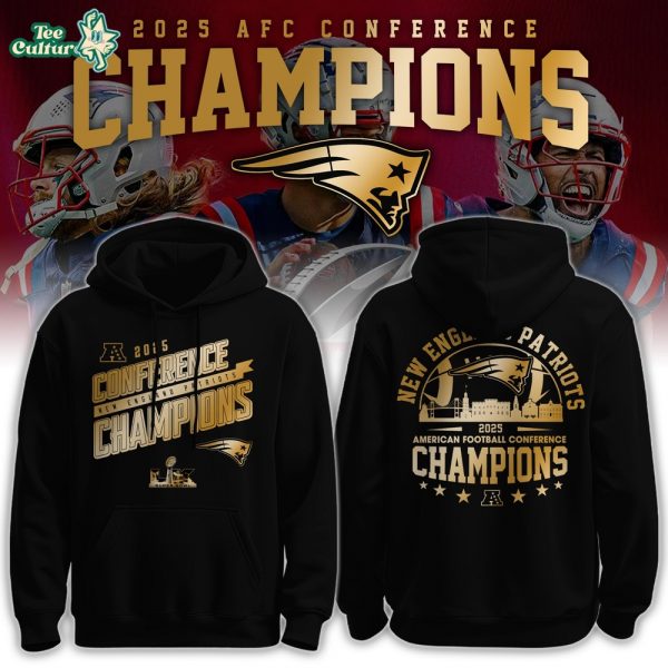 New England Patriots x 2026 AFC Conference Champions Hoodie V2