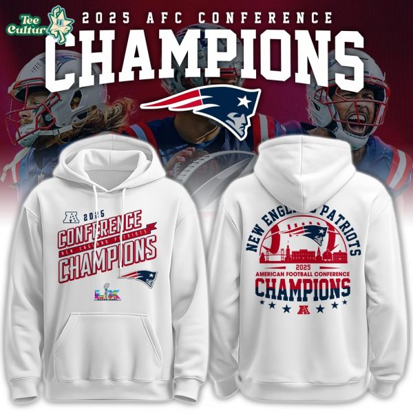 New England Patriots x 2026 AFC Conference Champions Hoodie V3