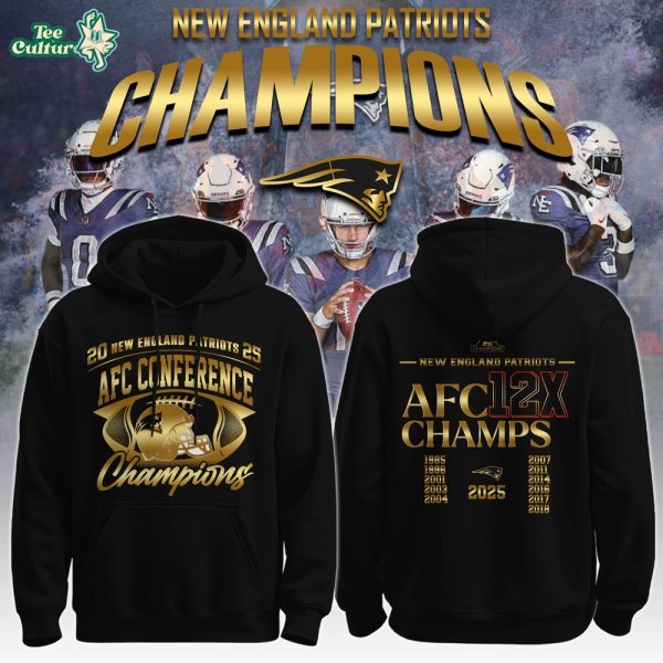 New England Patriots x 2026 AFC Conference Champions Hoodie V5