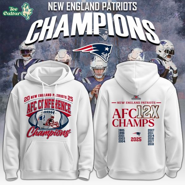 New England Patriots x 2026 AFC Conference Champions Hoodie V6
