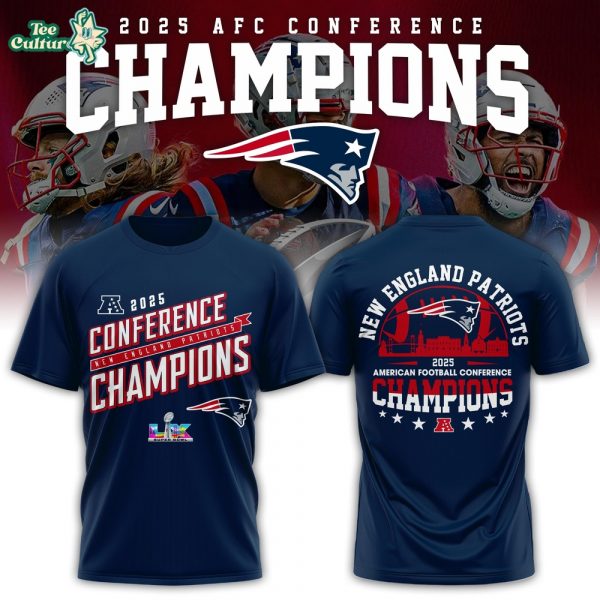 New England Patriots x 2026 AFC Conference Champions Tshirt V1