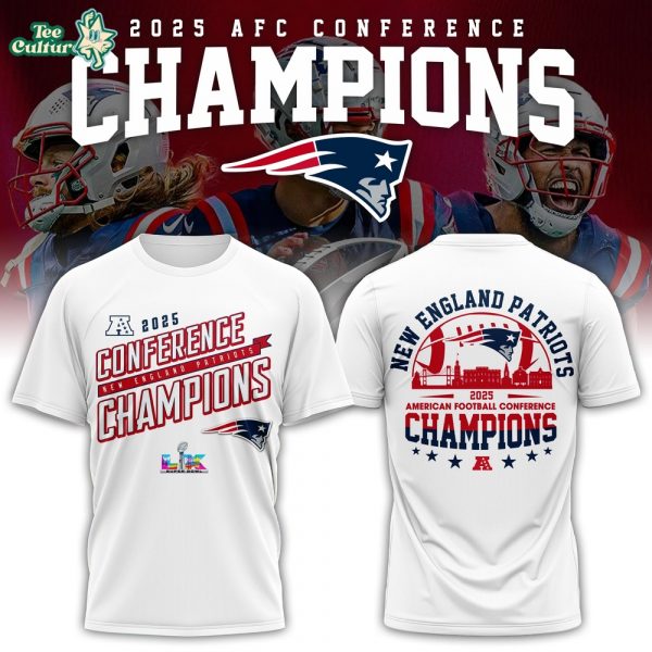 New England Patriots x 2026 AFC Conference Champions Tshirt V3