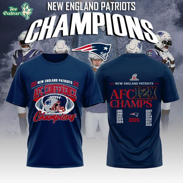 New England Patriots x 2026 AFC Conference Champions Tshirt V4