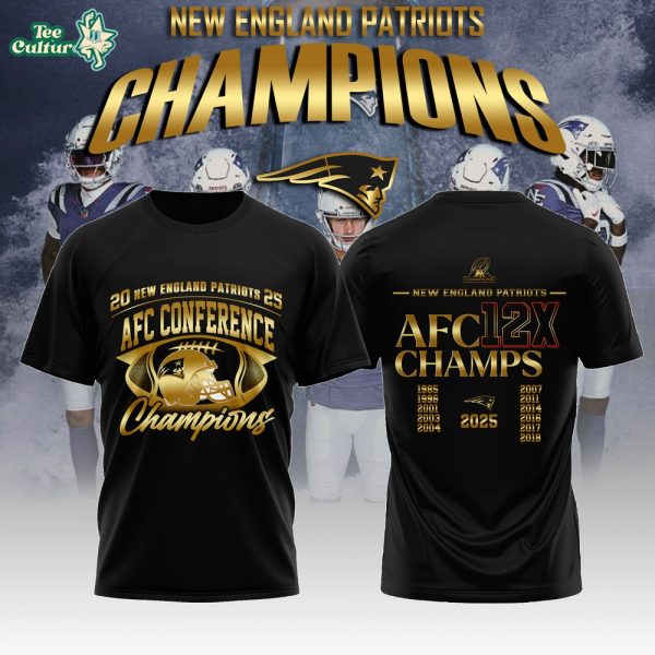 New England Patriots x 2026 AFC Conference Champions Tshirt V5